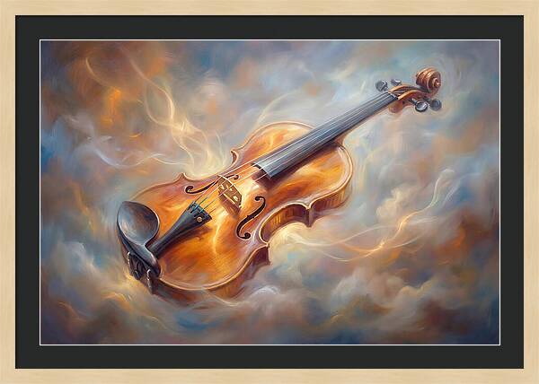 Violin In Clouds