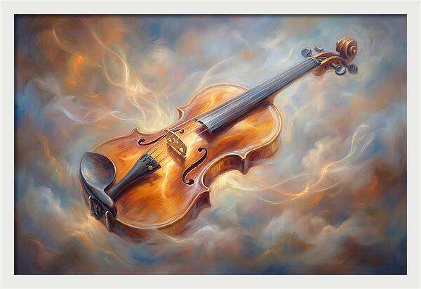 Violin In Clouds