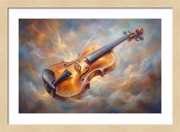 Violin In Clouds