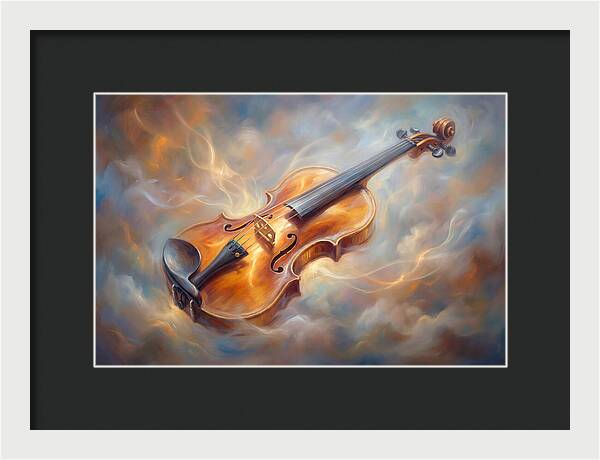 Violin In Clouds