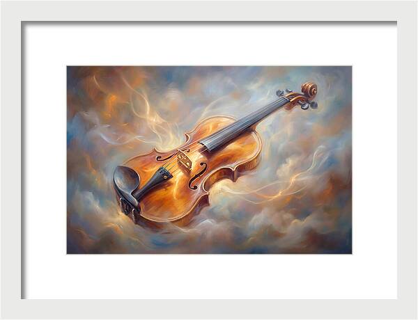 Violin In Clouds