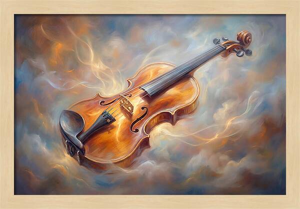 Violin In Clouds