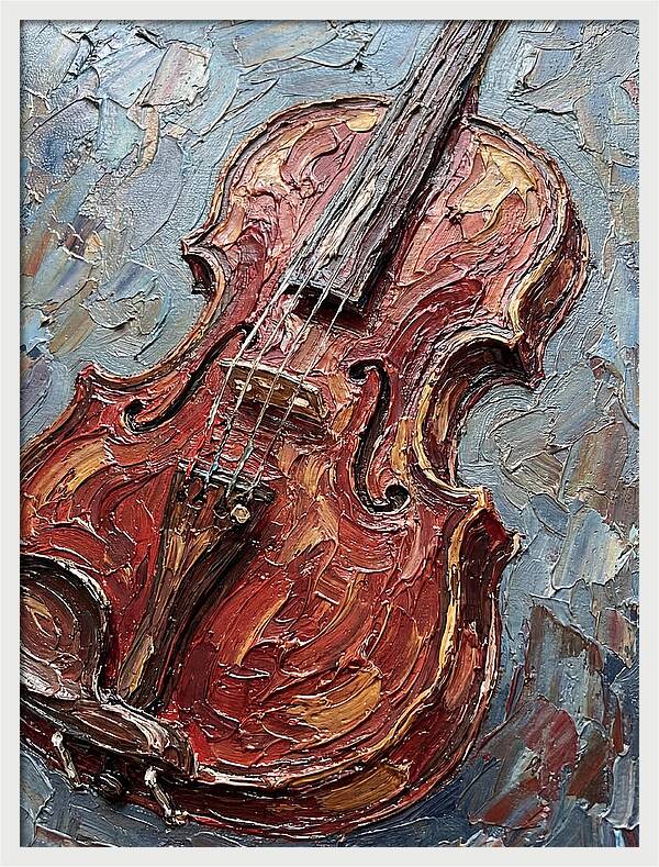 Violin In Textured Glory