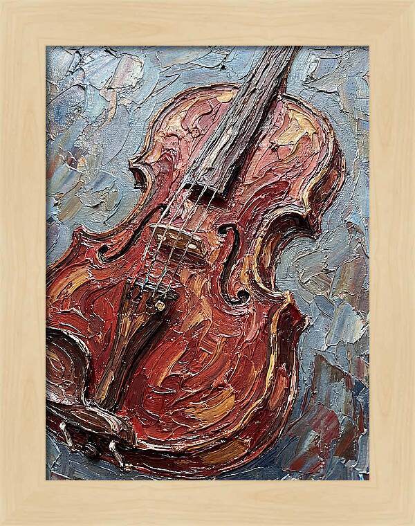 Violin In Textured Glory