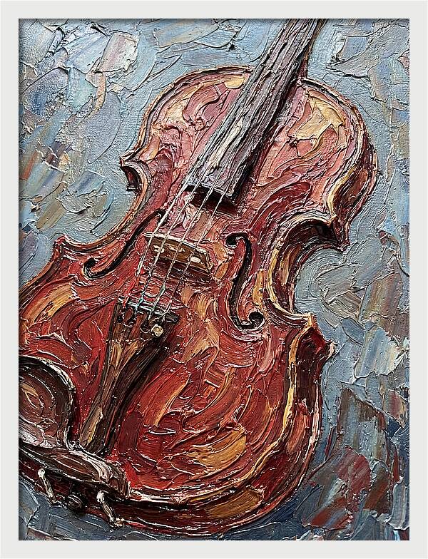 Violin In Textured Glory