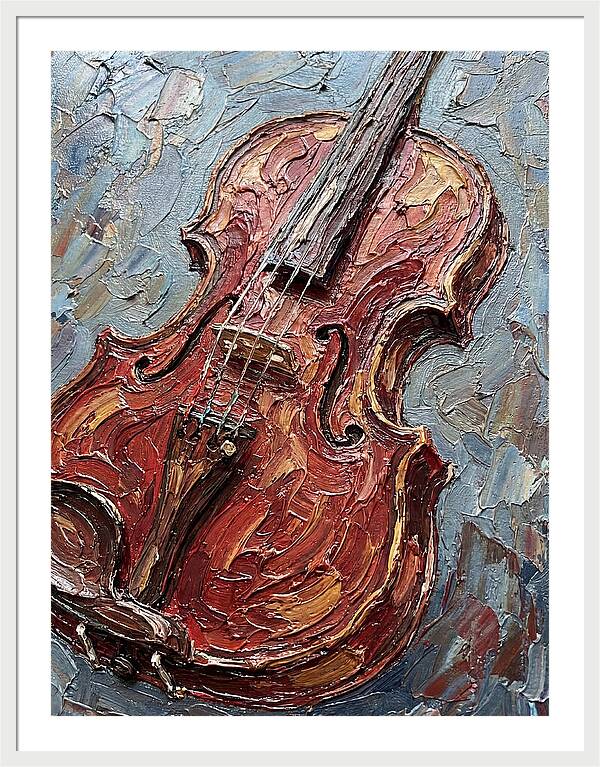 Violin In Textured Glory
