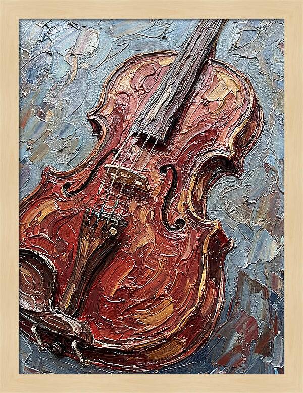 Violin In Textured Glory