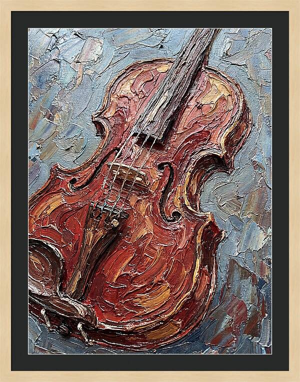 Violin In Textured Glory