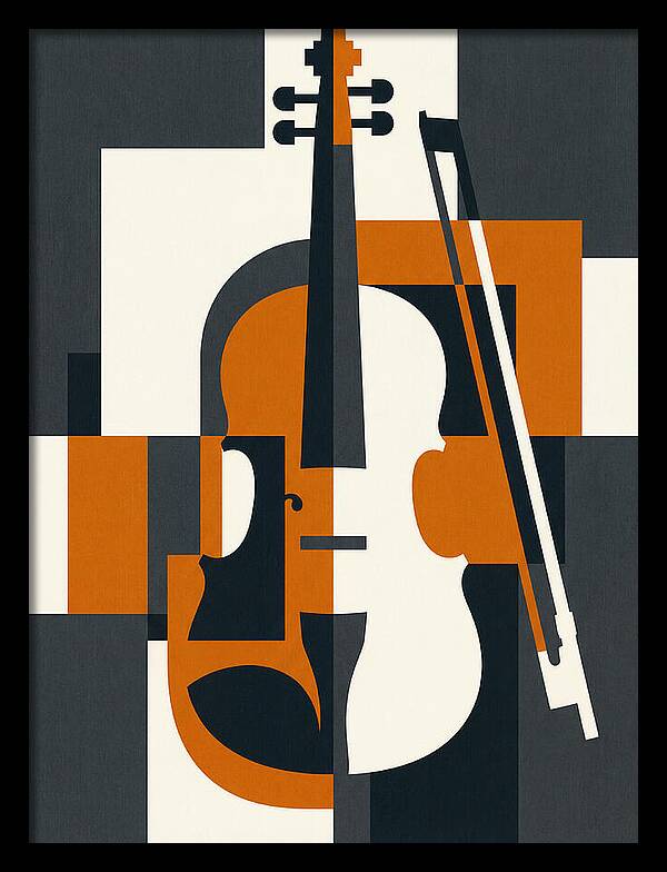 Violin Minimalism In Color