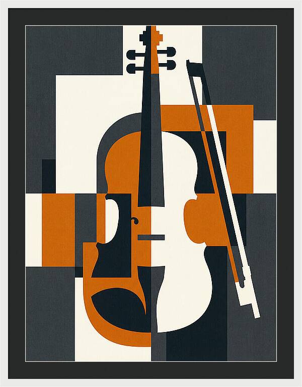 Violin Minimalism In Color