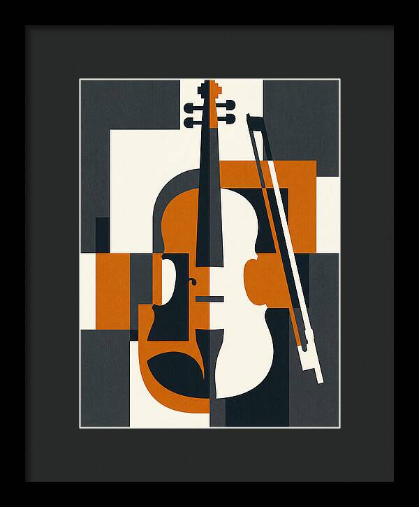 Violin Minimalism In Color