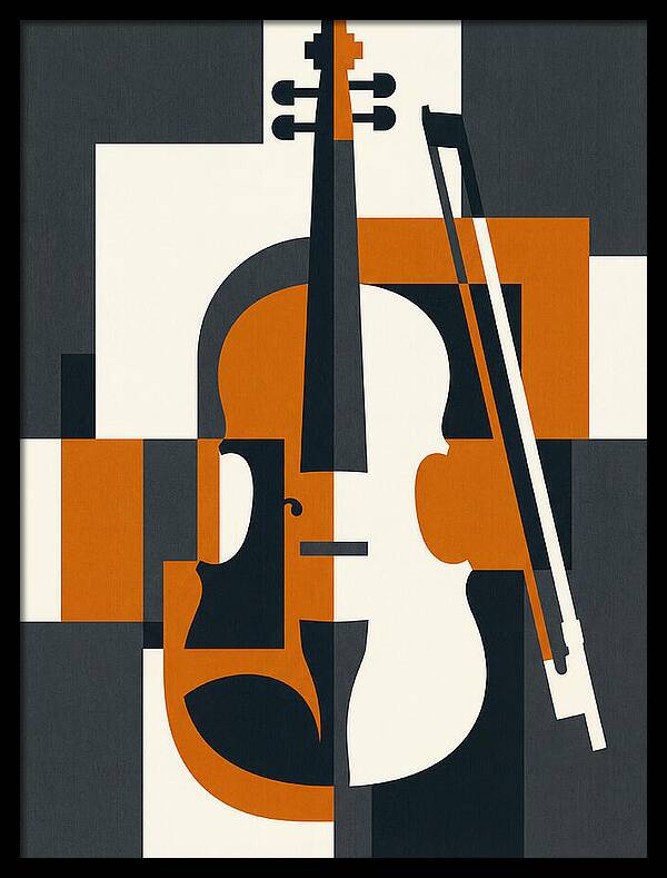 Violin Minimalism In Color