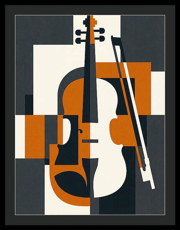 Violin Minimalism In Color