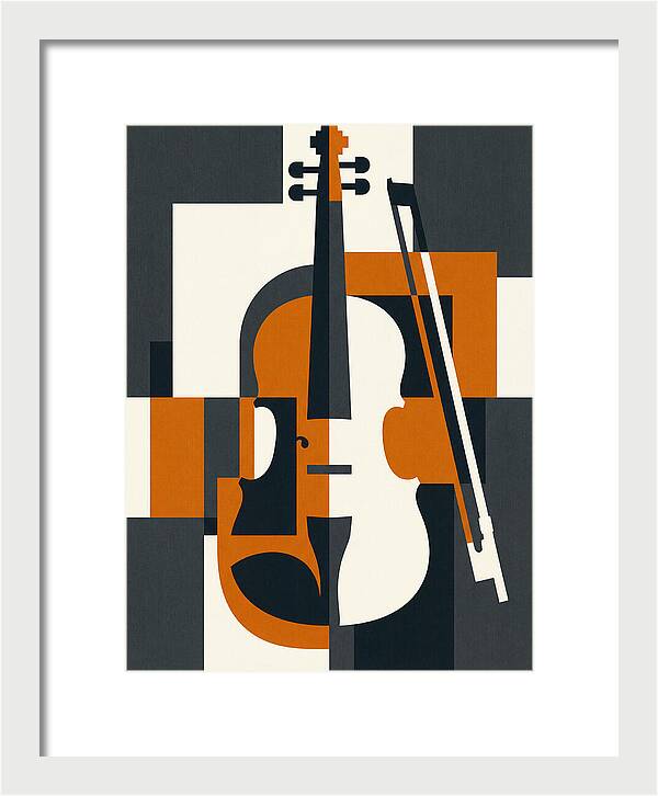 Violin Minimalism In Color