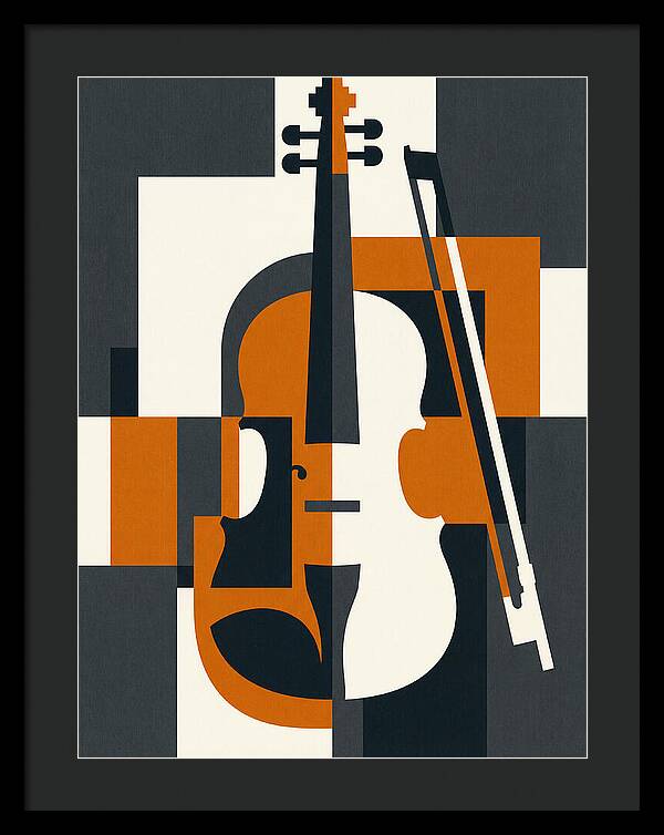 Violin Minimalism In Color