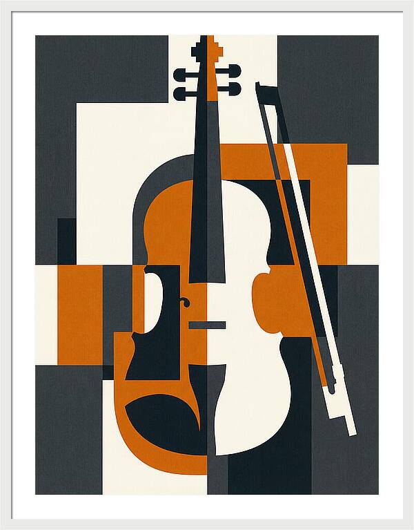 Violin Minimalism In Color