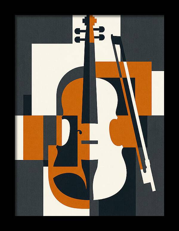 Violin Minimalism In Color