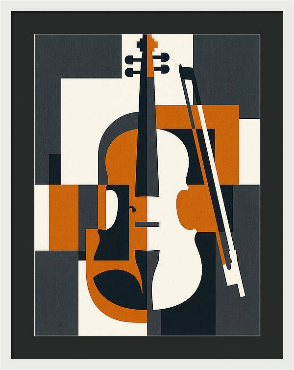 Violin Minimalism In Color