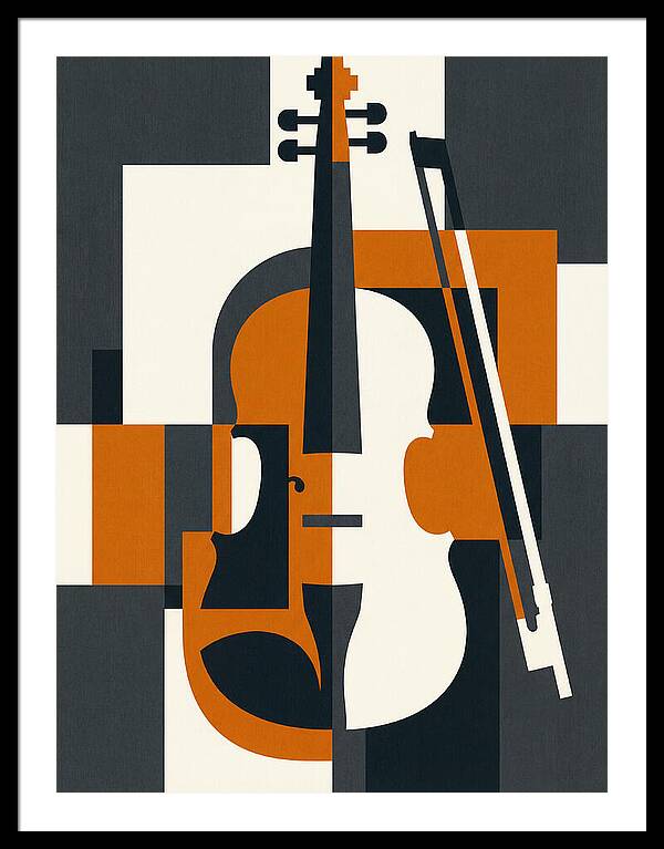 Violin Minimalism In Color