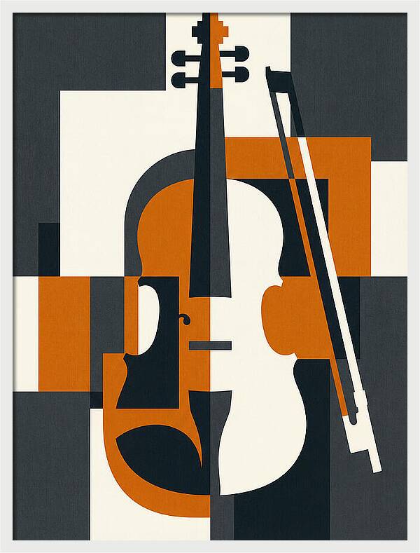 Violin Minimalism In Color