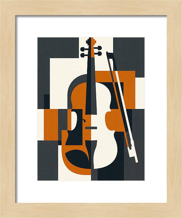 Violin Minimalism In Color