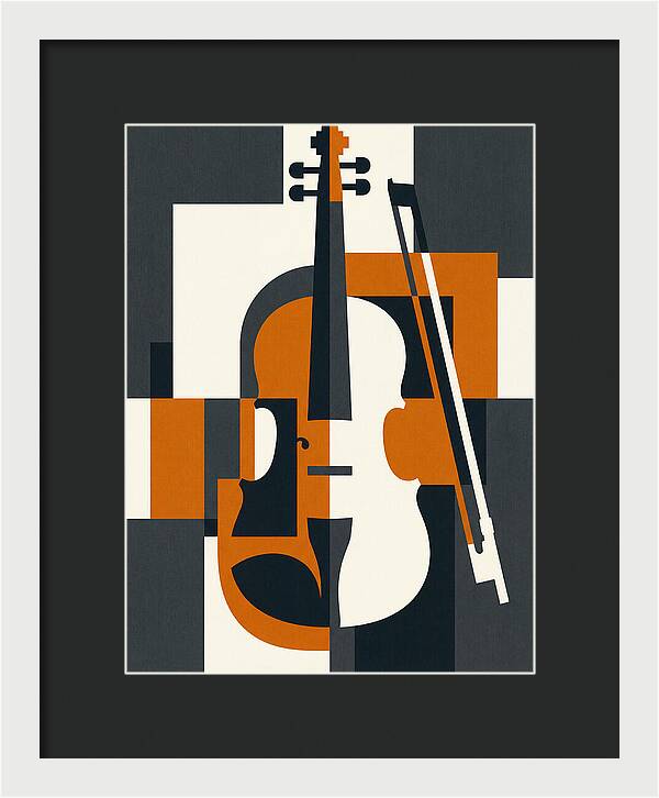 Violin Minimalism In Color