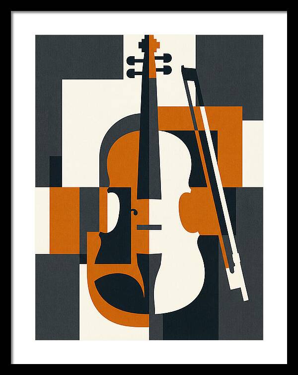 Violin Minimalism In Color