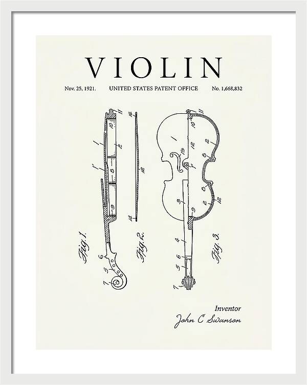 Violin Minimalist Patent Us1668832a