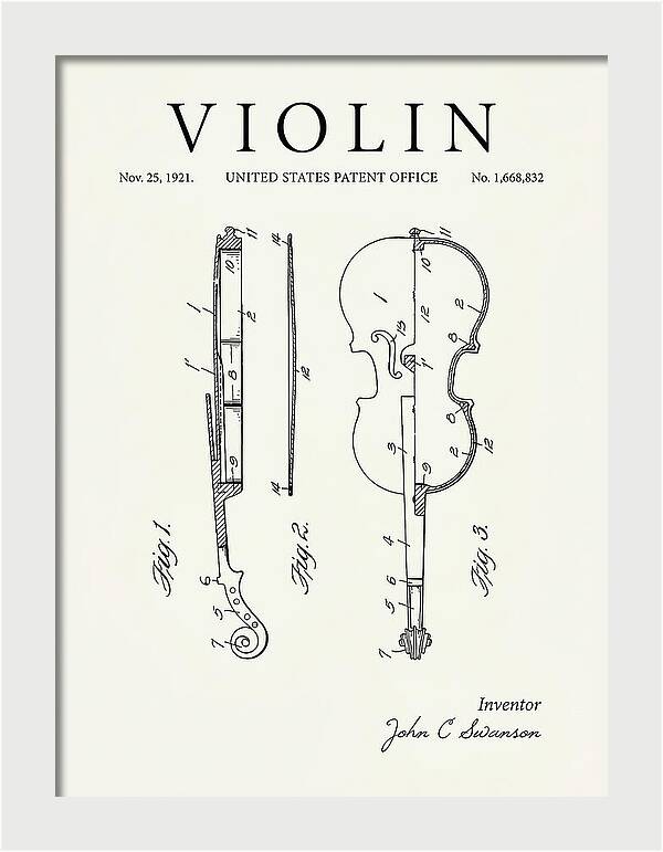 Violin Minimalist Patent Us1668832a
