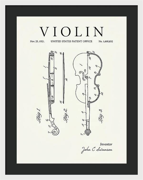 Violin Minimalist Patent Us1668832a