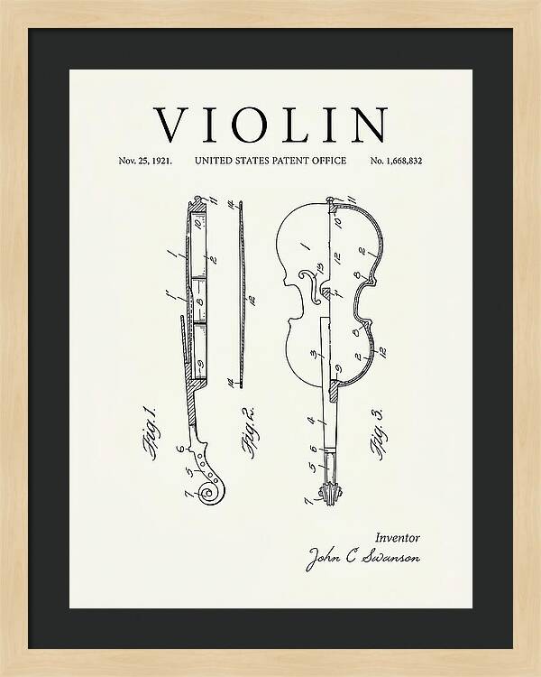 Violin Minimalist Patent Us1668832a