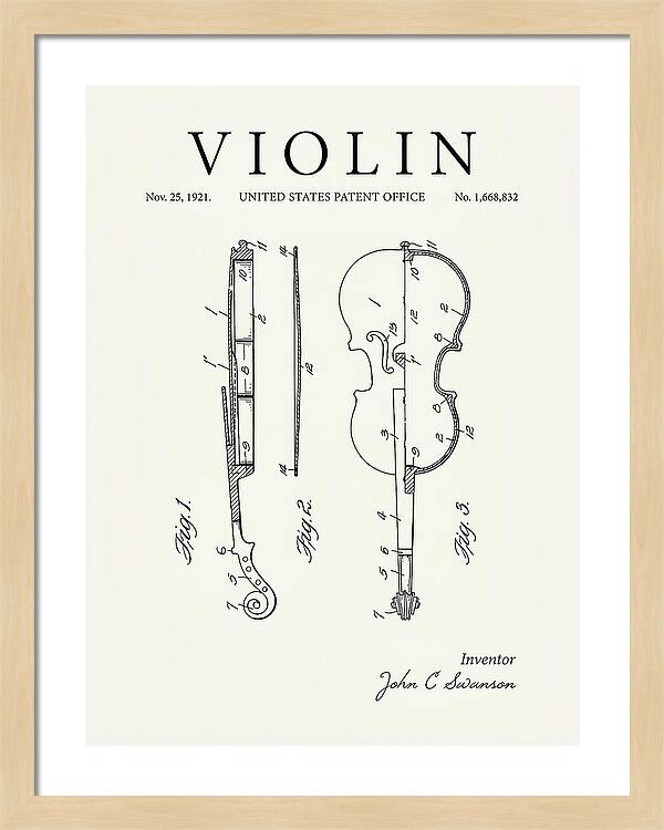 Violin Minimalist Patent Us1668832a