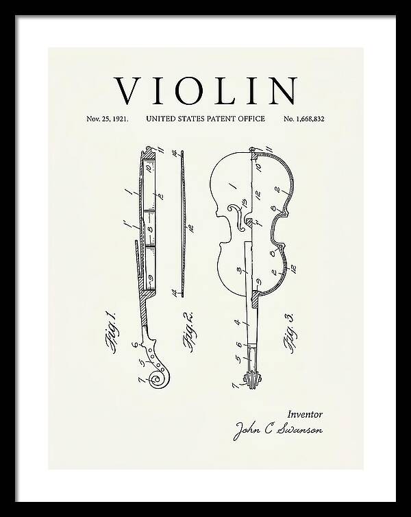 Violin Minimalist Patent Us1668832a