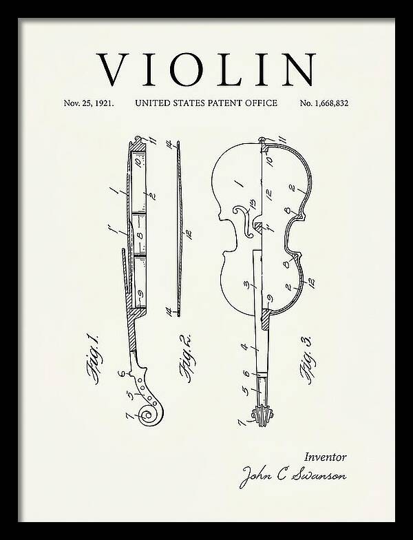 Violin Minimalist Patent Us1668832a