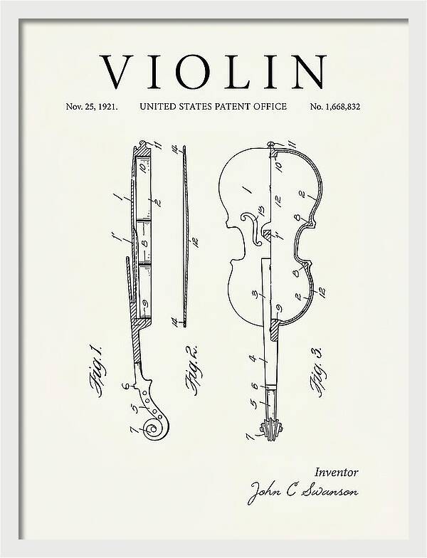 Violin Minimalist Patent Us1668832a