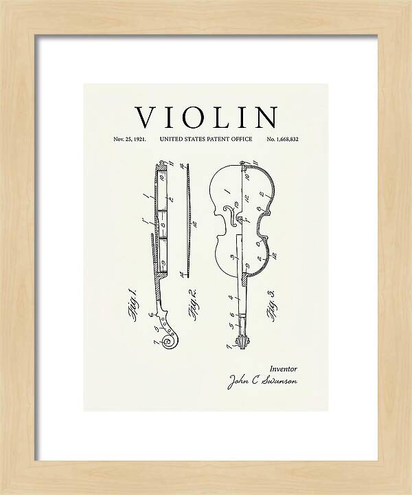 Violin Minimalist Patent Us1668832a