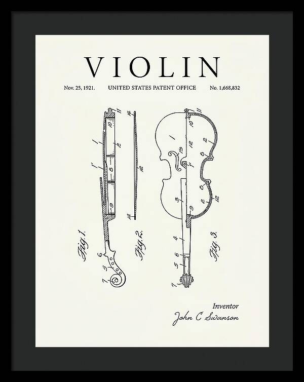 Violin Minimalist Patent Us1668832a