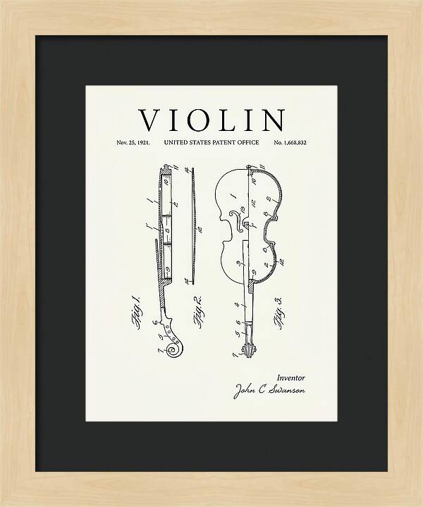 Violin Minimalist Patent Us1668832a