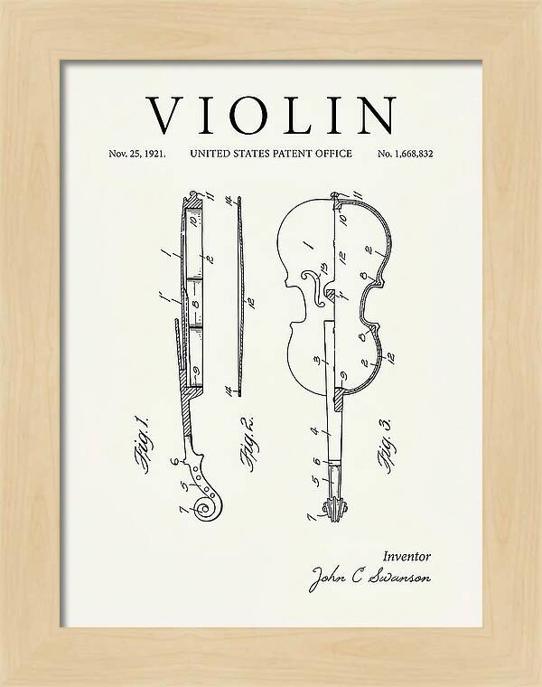 Violin Minimalist Patent Us1668832a