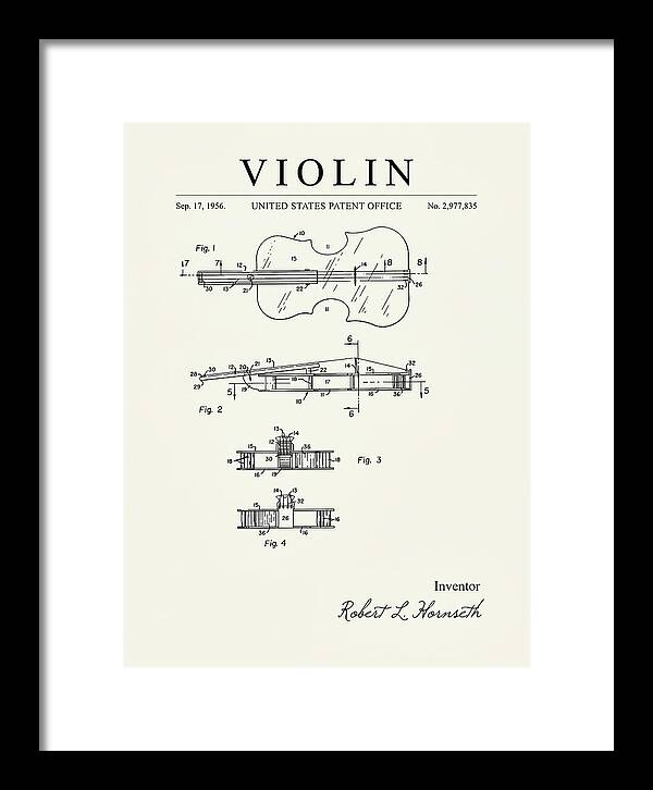 Violin Minimalist Patent Us2977835a