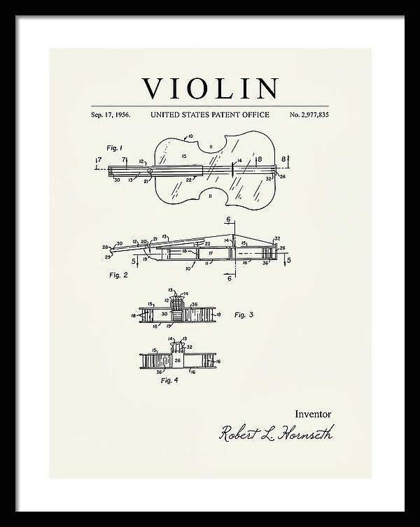 Violin Minimalist Patent Us2977835a