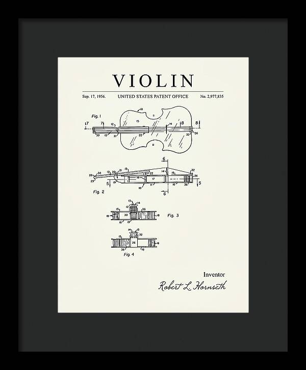 Violin Minimalist Patent Us2977835a
