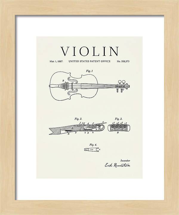 Violin Minimalist Patent Us358573a
