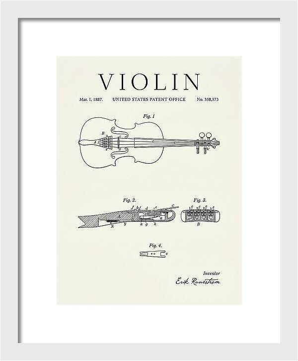 Violin Minimalist Patent Us358573a