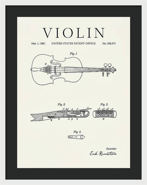 Violin Minimalist Patent Us358573a