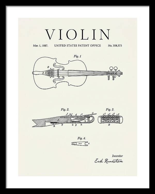 Violin Minimalist Patent Us358573a