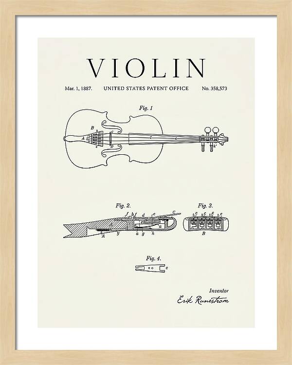Violin Minimalist Patent Us358573a