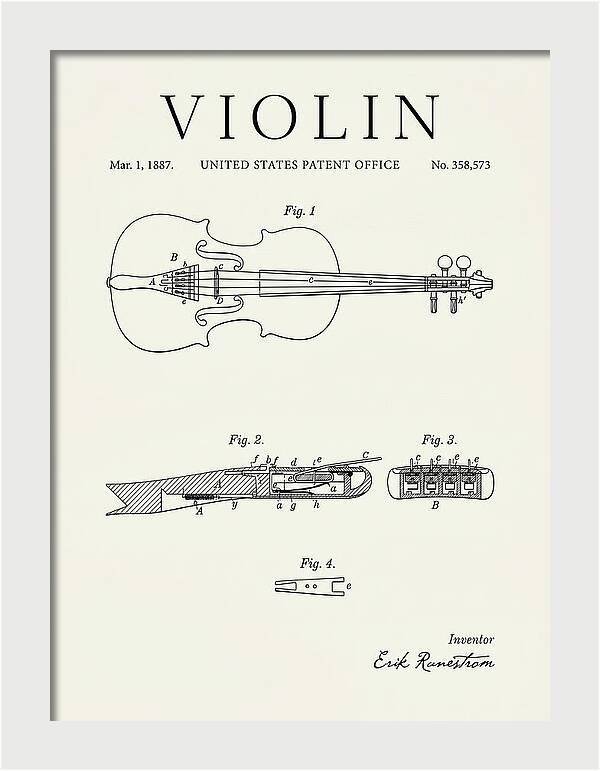 Violin Minimalist Patent Us358573a