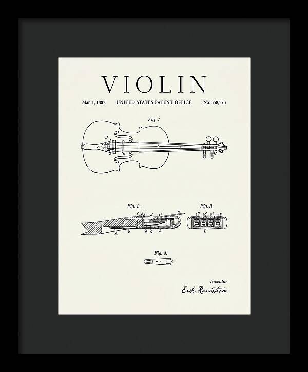 Violin Minimalist Patent Us358573a