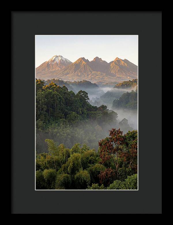 Virunga Volcanoes At Sunrise
